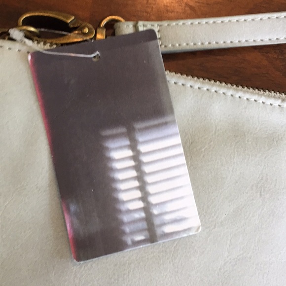 Deena & Ozzy light gray clutch purse - Picture 3 of 6